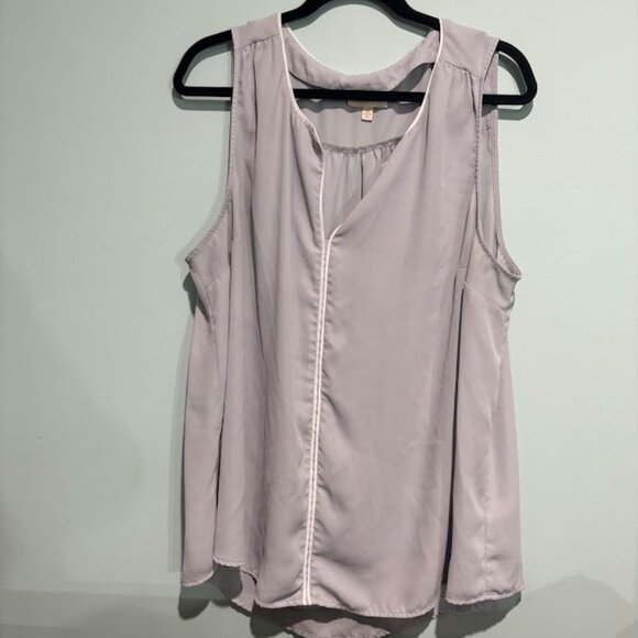 Modcloth Grey Sleeveless Tunic 2x - Picture 1 of 2